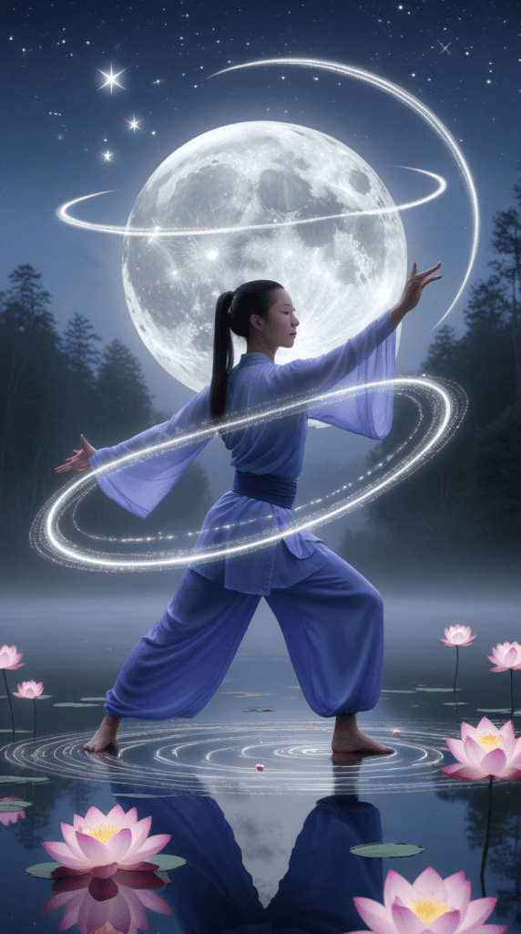 11- Visualize water reflecting moonlight in your mind’s eye.