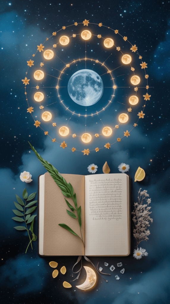 5- Commit to 30 days of gratitude journaling synced to lunar phases.