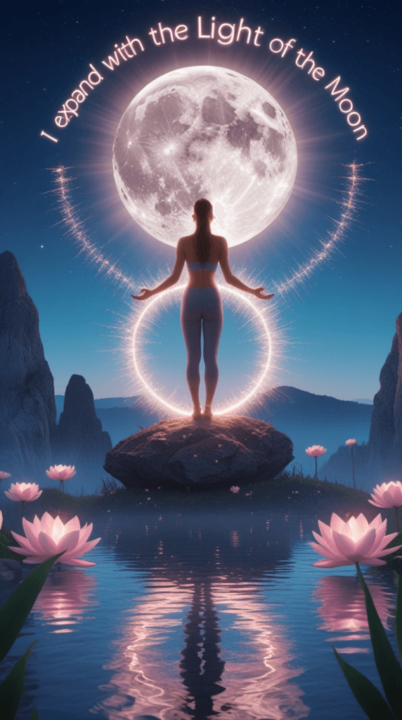 Meditate with mantras like “I expand with the light of the moon.”