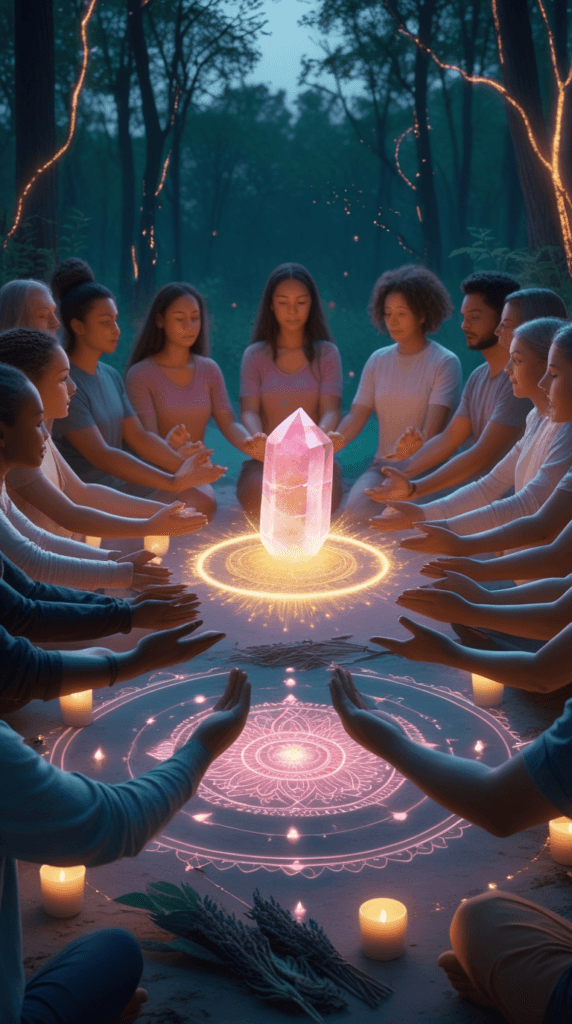 Practice group healing ceremonies (in person or online).