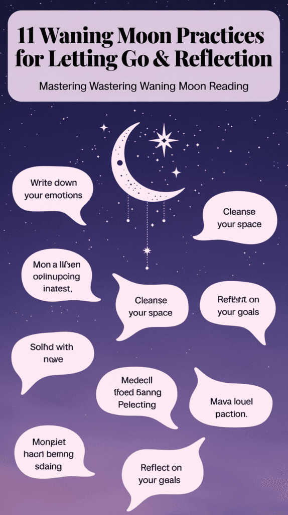 11 Waning Moon Practices for Letting Go & Reflection: Mastering Waning Moon Reading