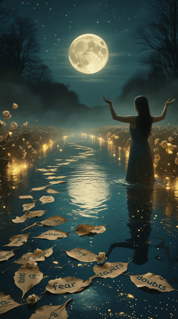 Visualize a river carrying away what no longer serves you.