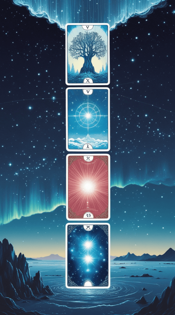 3- Pair Major Arcana cards with moon phases (e.g., The Tower during the waning moon).