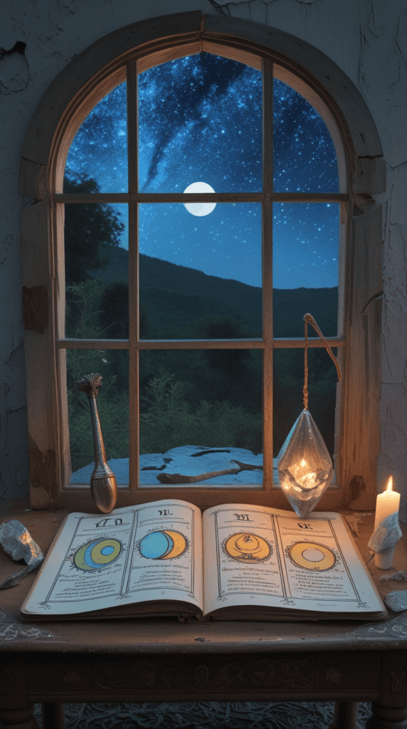 9- Track intuitive hits in a dedicated moon tarot journal.