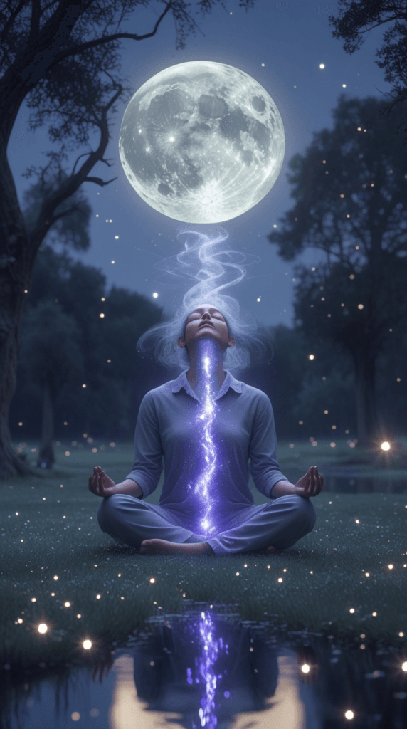 4- Practice moon gazing for 10 minutes before bedtime.