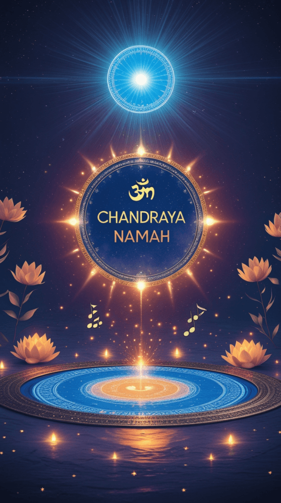 5- Create a playlist of lunar mantras (e.g., Om Chandraya Namah).