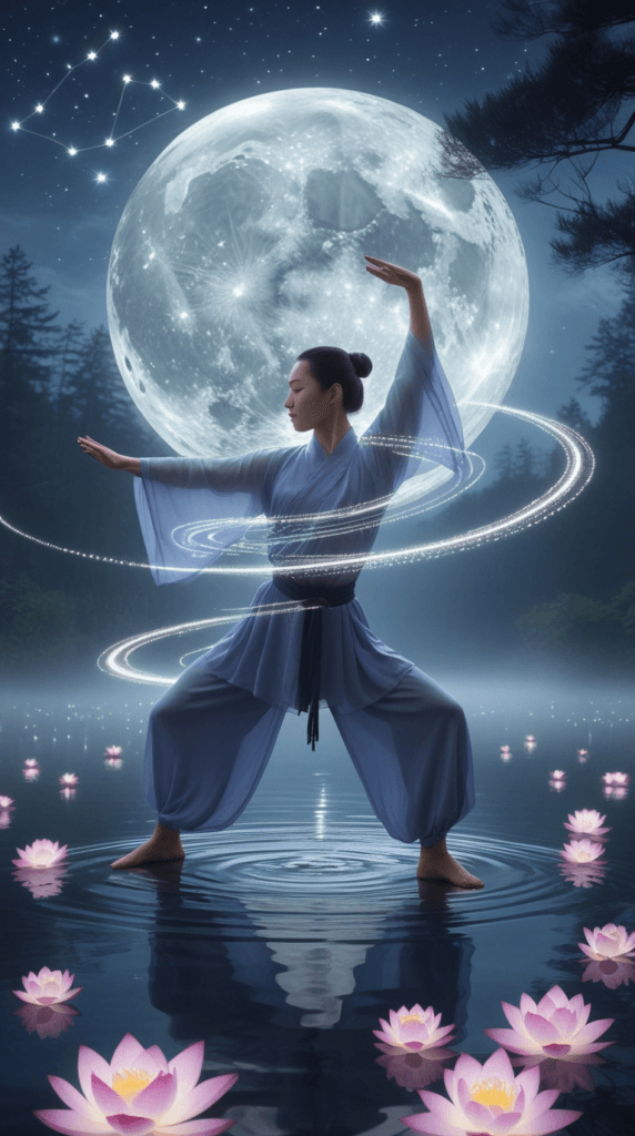 9- Try movement meditations (tai chi or moonlit dance).